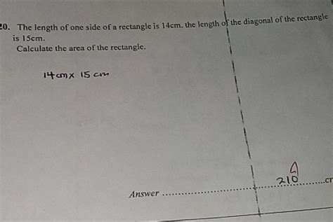 Solved 5. The length and width of a rectangle is 15cm and